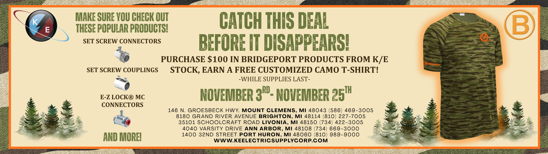 Bridgeport Camo Promo