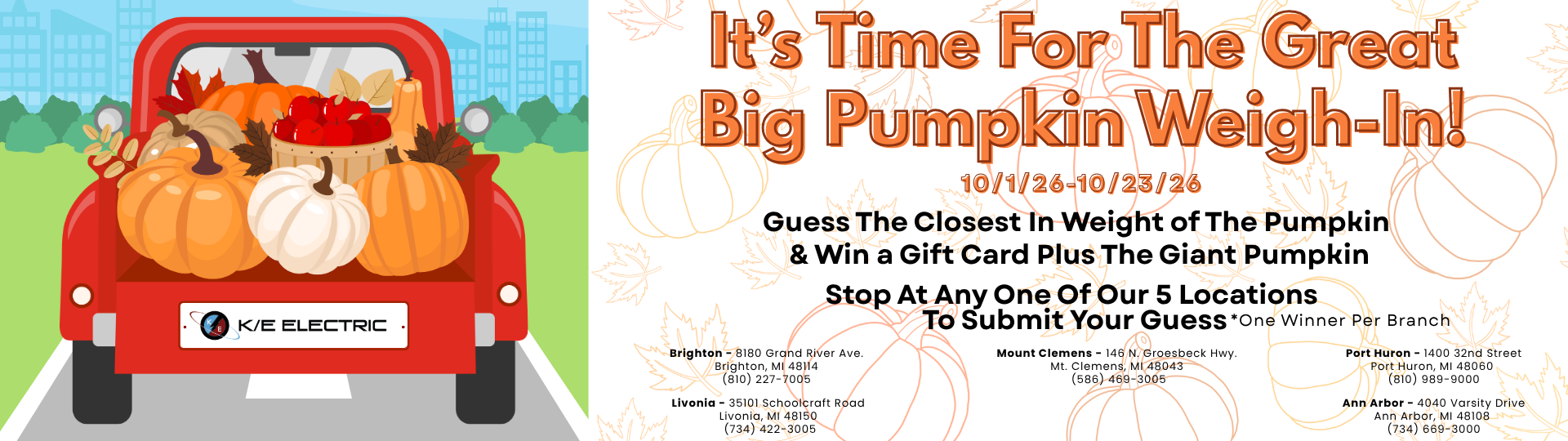 Giant Pumpkin Weigh-In Annual Promotion