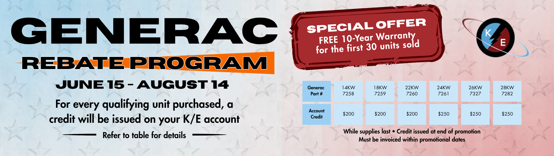 Generac Summer Promotion 2026