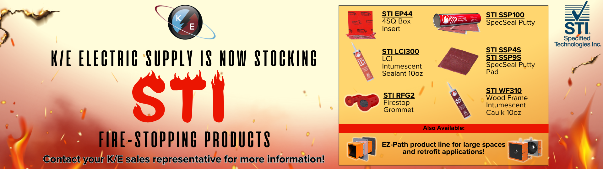 Now Stocking STI Products