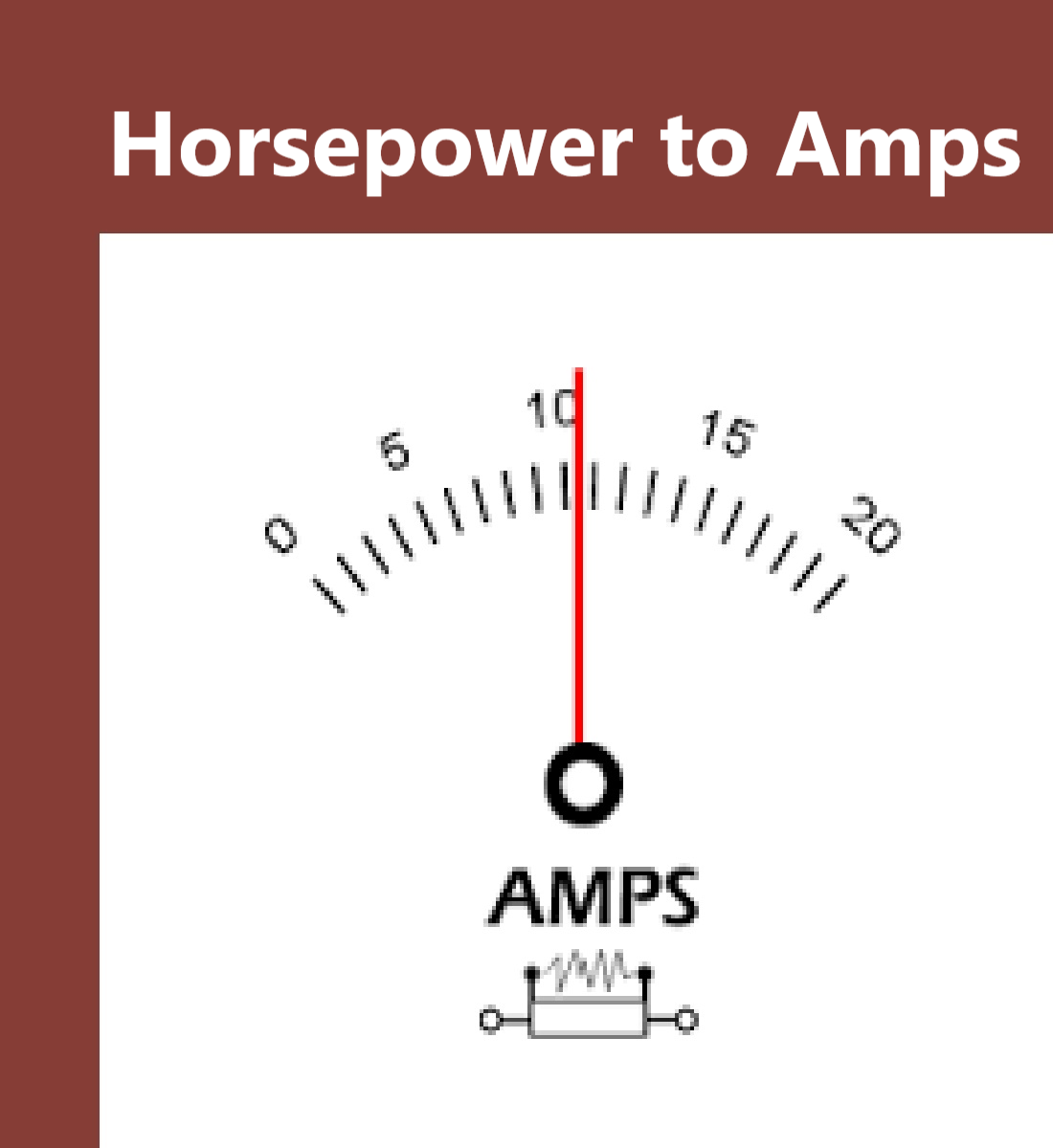 Horsepower to Amps Calculator